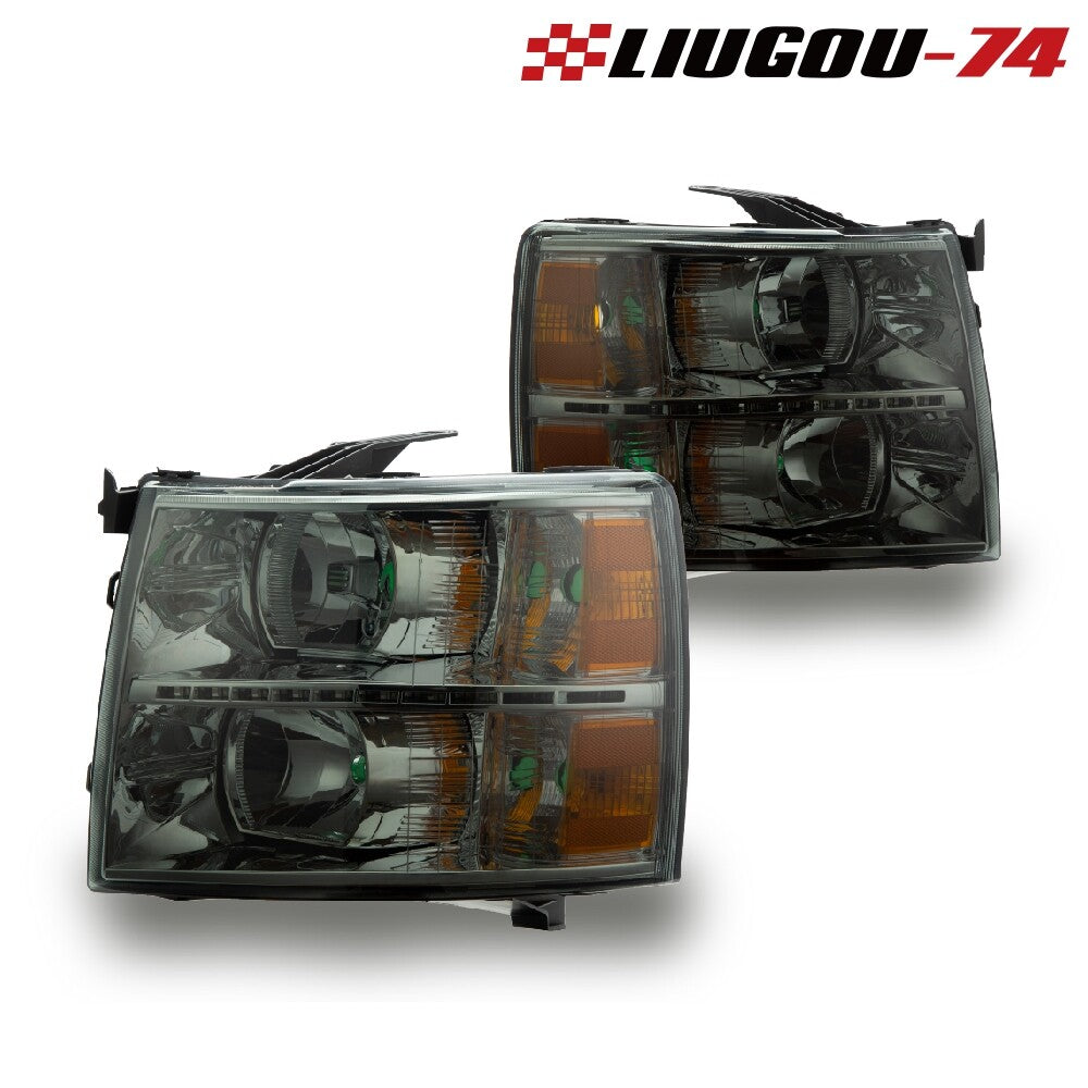 Replacement headlights for 2007-14 Silverado for Chevrolet 1500/2500/3500 models