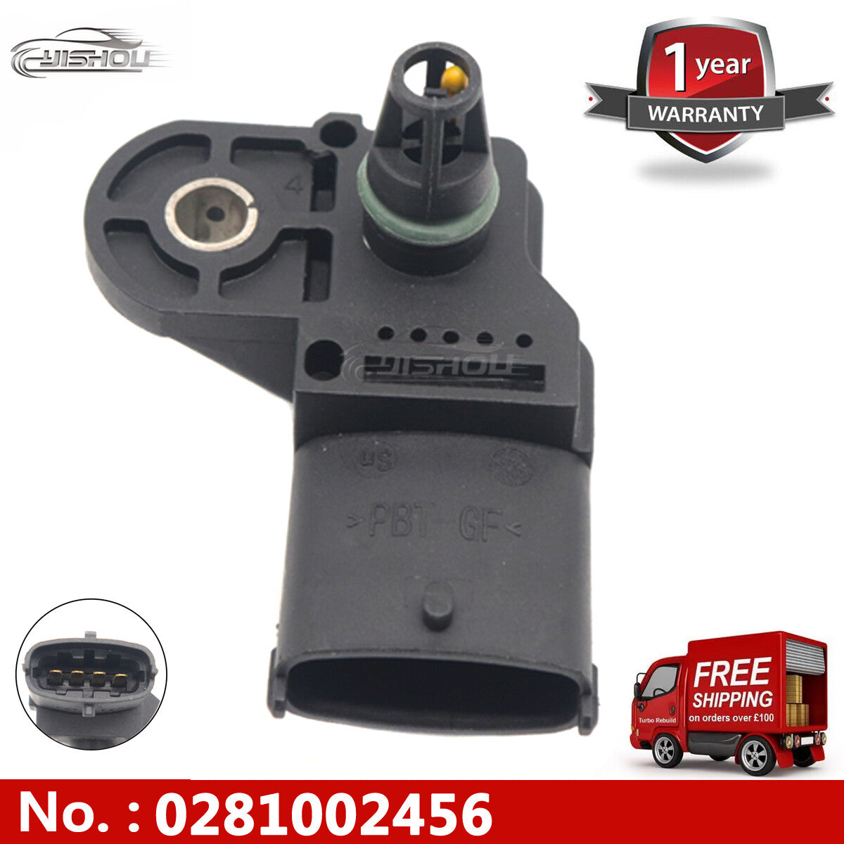 New pressure sensor/map sensor for LPG Autogas Landi Renzo 0281002456 0261230373