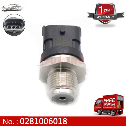 0281006018 Fuel rail pressure sensor suitable for Ford Ranger, Mount Everest, for Mazda BT-50, new.