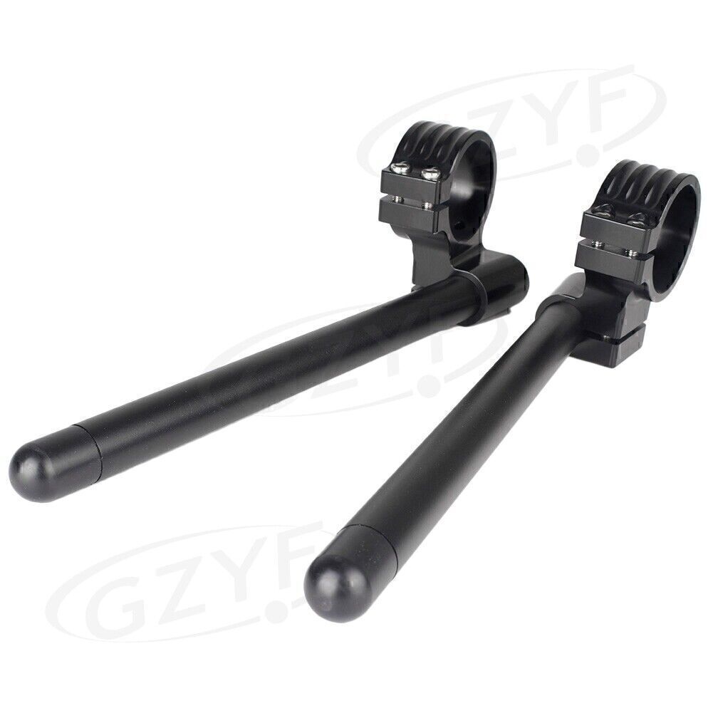 45mm Left+Right Clip On Handlebar Fork Tube Universal Motorcycle 3 Color 2pcs