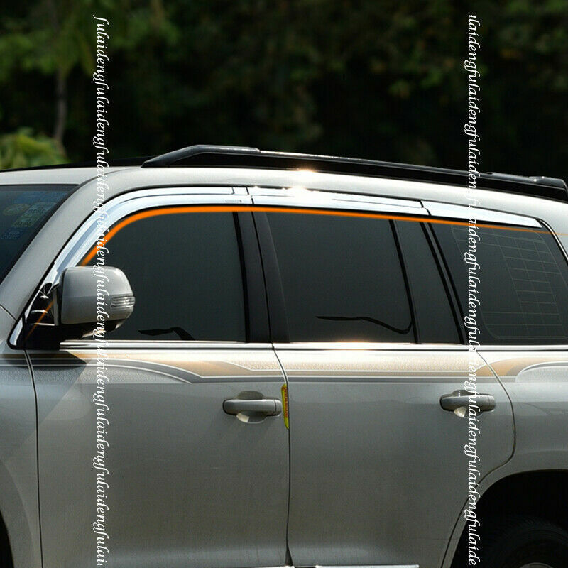 for LEXUS LX570 2008-2021 silver Window Visor Vent Sun Shade Rain Guard Shield