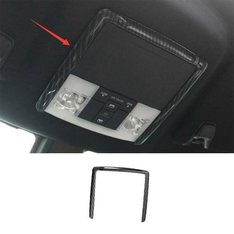 for Ford Explorer 2011-2019 ABS Carbon Fiber Front Reading Light Cover Trim 1PCS
