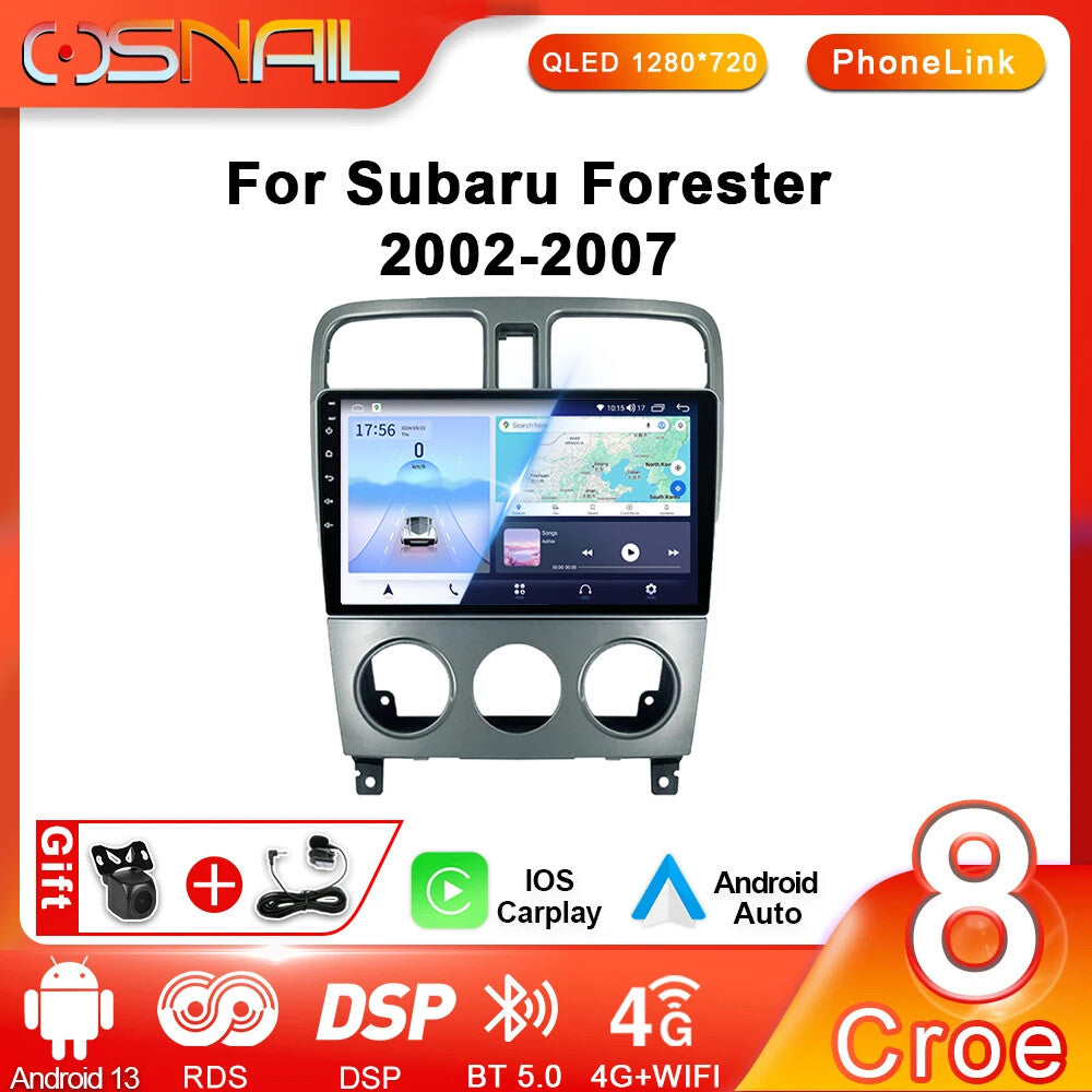 for Subaru for Forester SG 2002-2007 Stereo Auto CarPlay Car Radio GPS Player Screen