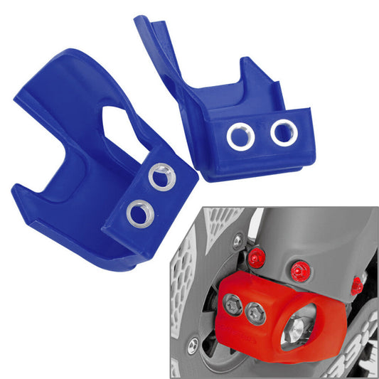 2x Fork Shoe Protection Kit Blue Fit KX250 KX450 CRF250 300 450 RX 2017-2020 ABS