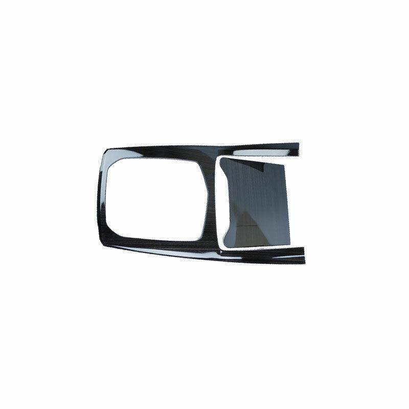 Black Steel Middle Console Gear Shift Panel Trim Fit for BMW X5 G05 2019-2021
