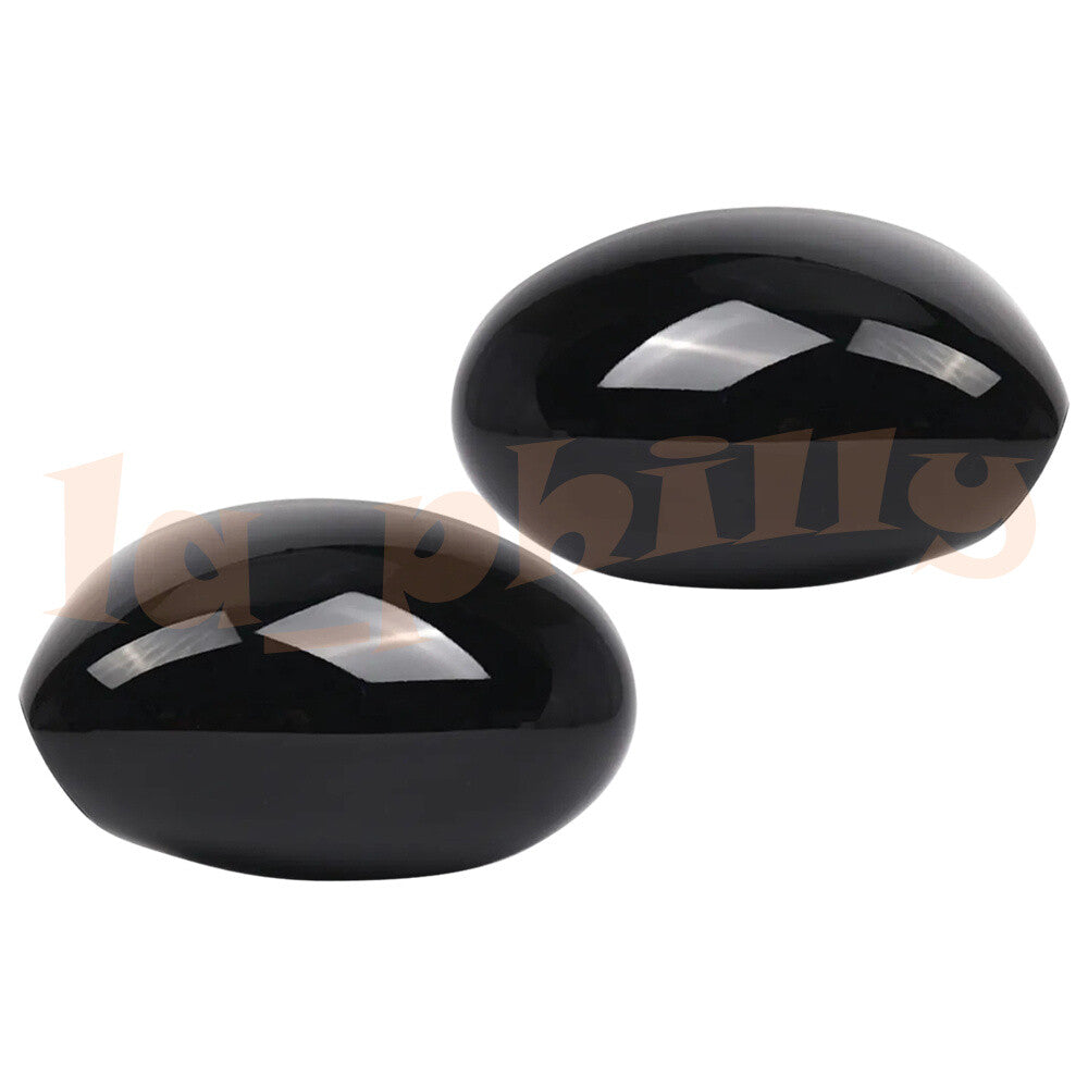 2pcs Black Mirror Cover Cap For 04 05 06 07 08 for Mini Cooper R52 Convertible LH+RH