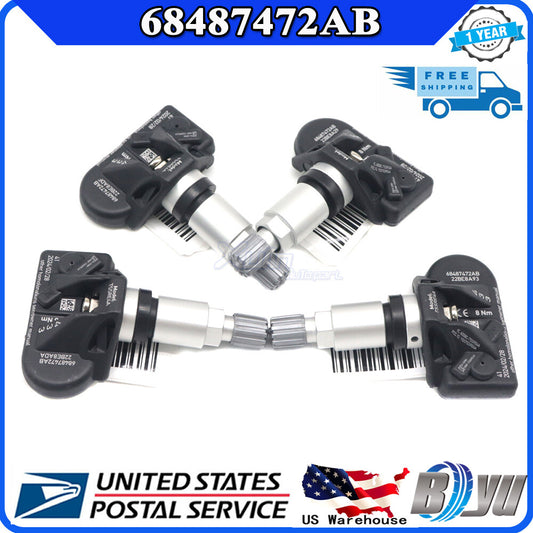 68487472AB 433MHz 4x Tire Pressure Sensor for Chrysler 300 S Touring 2022-2023