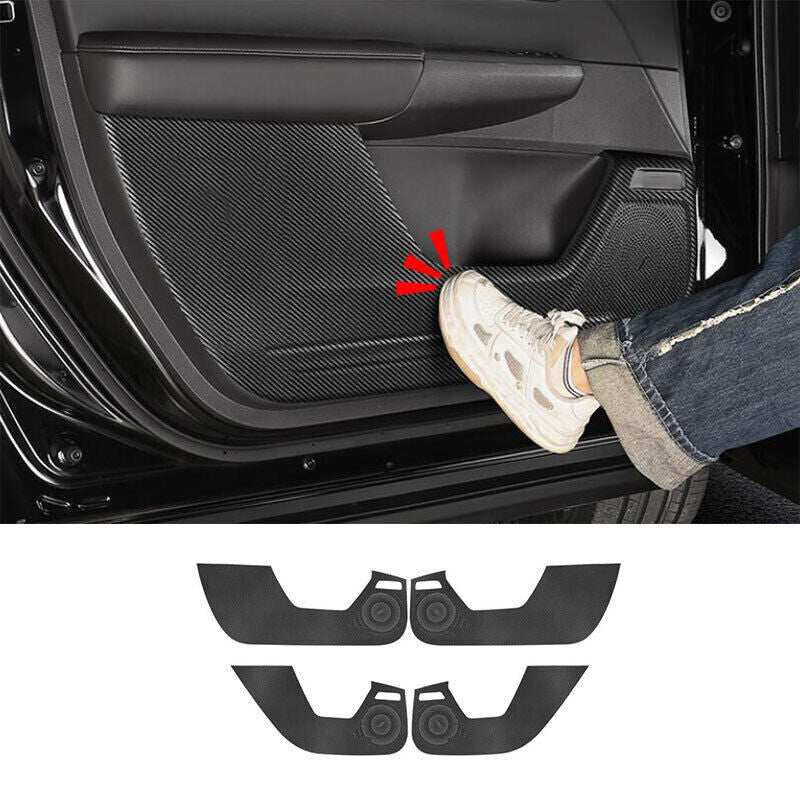 for Honda CR-V 2023-2024 Carbon fiber PU Door Anti-Kick Panel Guard cover trim