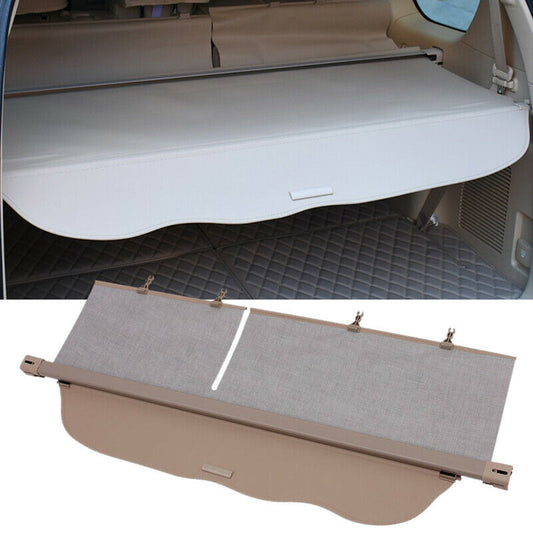 Beige Retractable Cargo Cover Trunk Security Shade for Toyota Prado 2010-2021
