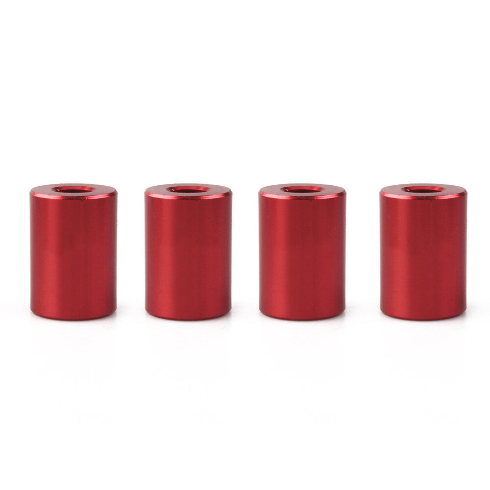 4x Red Racing Hood Vent Spacer Riser Kit For Car for Suv Turbo/Engine/Motor Swap