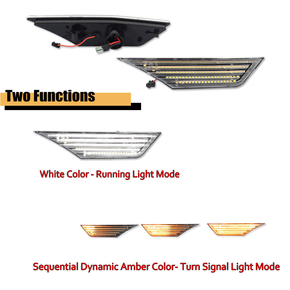 Suitable for 2016-2021 for Honda civilian transparent side marker light rotary signal light switch LED