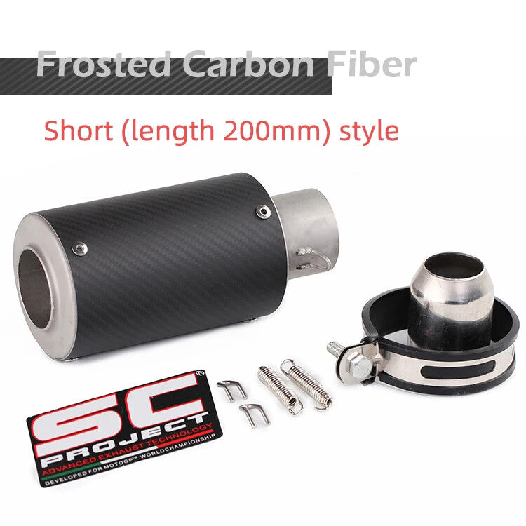 51mm Motorcycle Exhaust Pipe Exhaust Muffler Escape Link Pipe Tailpipe DB Killer