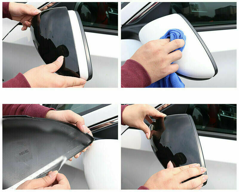 Baking varnish black ABS Rearview Side Mirror Cover for Honda Accord 2018-2023