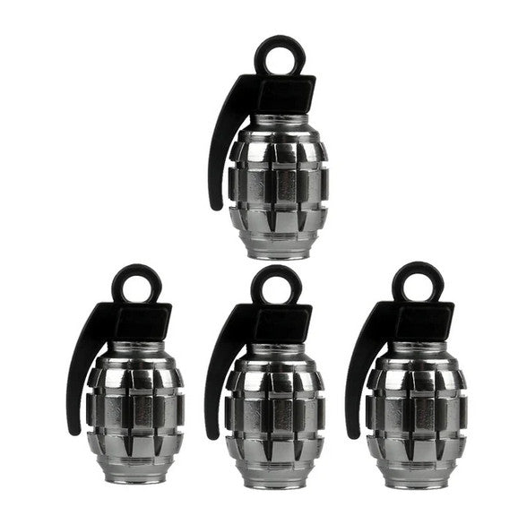 4-piece car tire valve cover rod air dust cover dustproof blue bomb for Mercedes-Benz