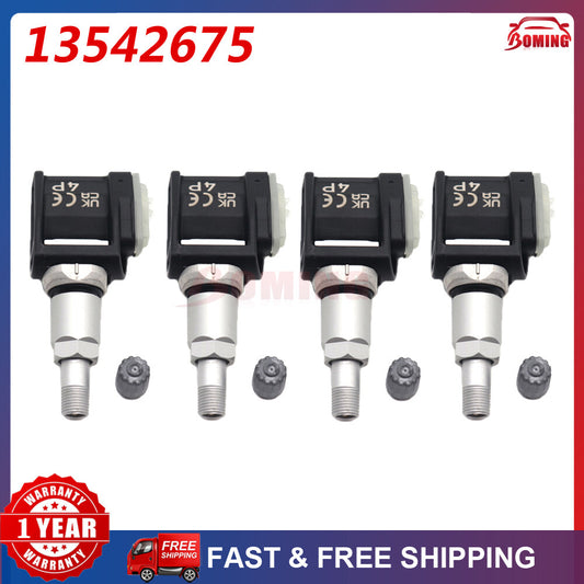 4x New TPMS Tire Pressure Sensor 13542675 for GMC for SIERRA 2500 3500 for CADILLAC CT4
