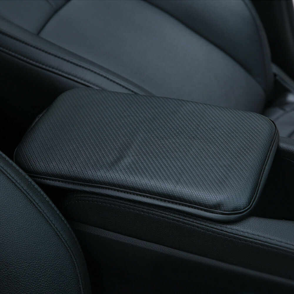 Leather Car Armrest Cushion Pad Center Console Cover Protector Mat Accessories