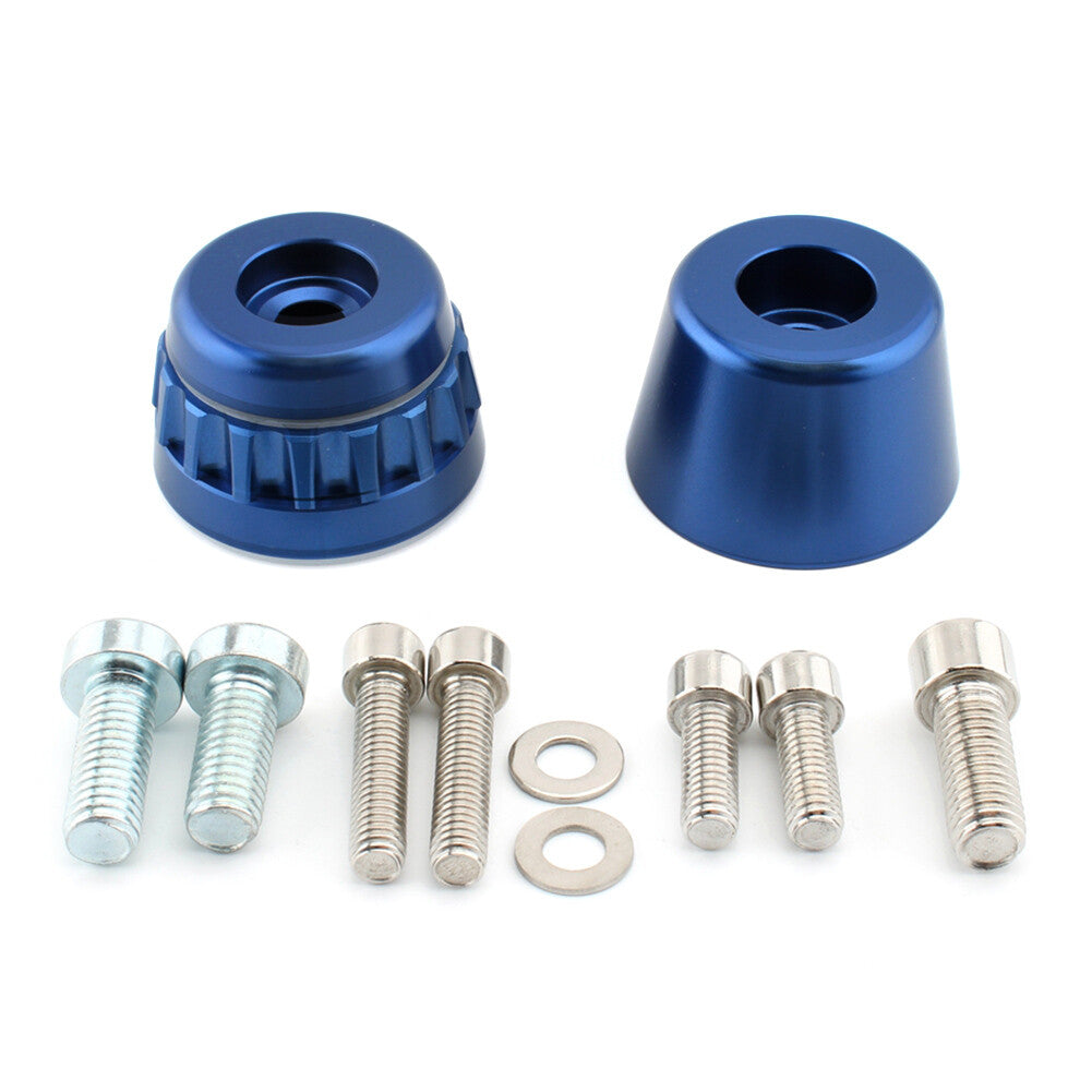 Throttle Lock Cruise Control Clamp End Bar Fit for BMW F650CS K1200 K1600 Blue Motor