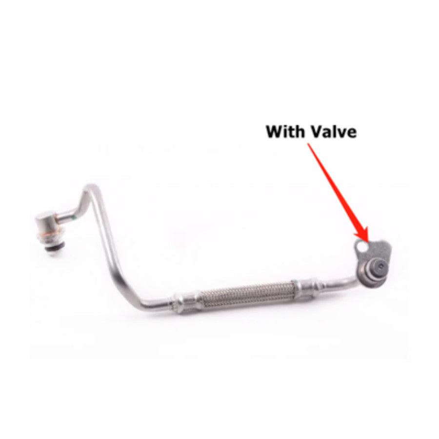 Turbocharger Oil Pipe Inlet With Check Valve Feed for BMW 4 3 5 E84 F10 F22 F30