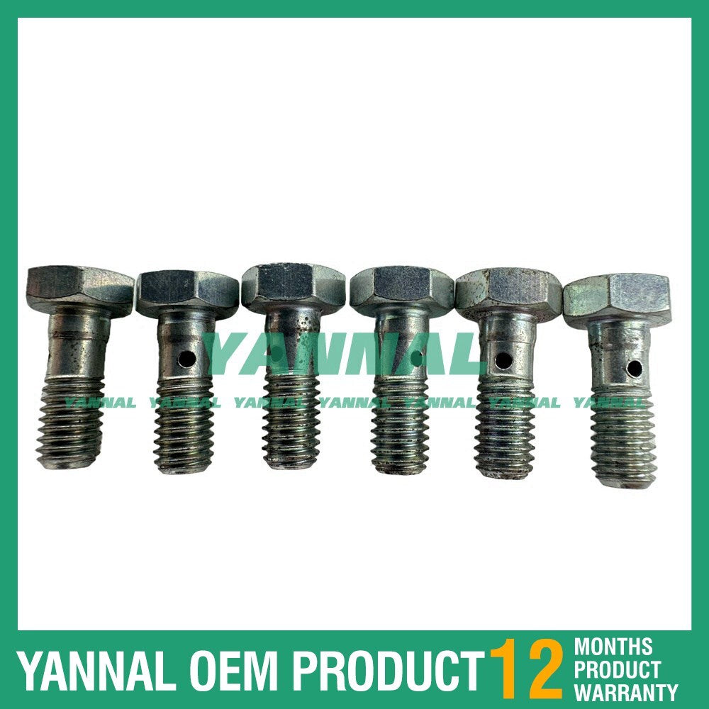 6 injector return pipe screws for Komatsu 6D102 compressor engine