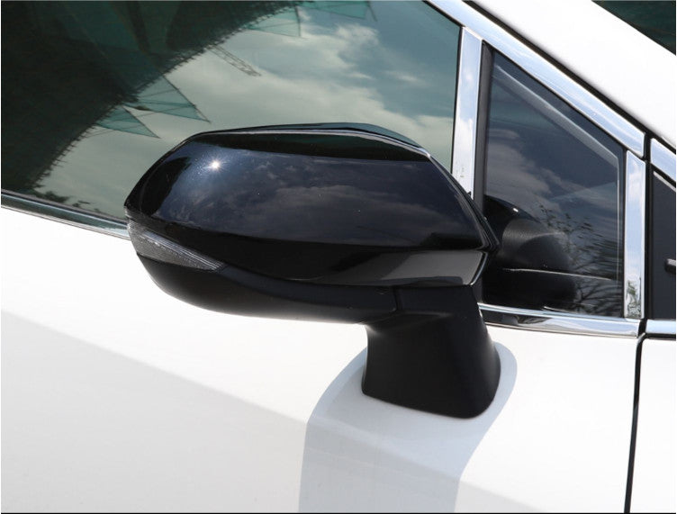 for Toyota for Corolla 19-2024 Bright Black Side Door Mirrors Rearview Cover Trim 2X