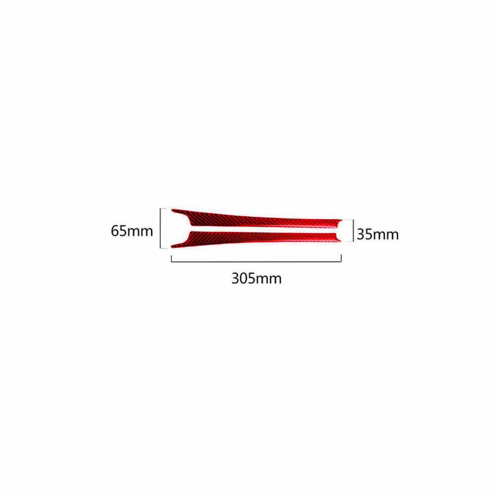 Red carbon fiber gear shift side sticker decoration suitable for Mercedes-Benz C-Class W204 2007-13