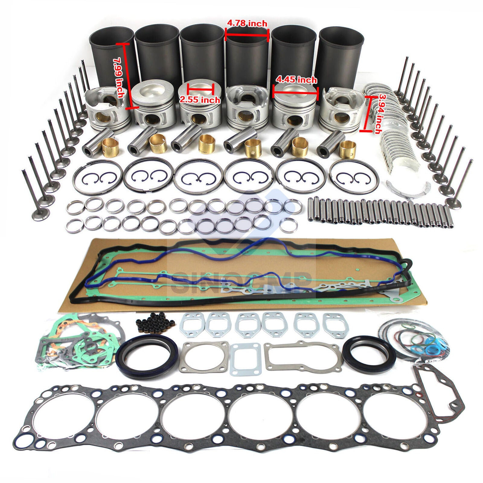 J08C J08CT JO8C overhaul rebuild kit for Hino engine KC-FF1J KC-FD1J Truck NEW??