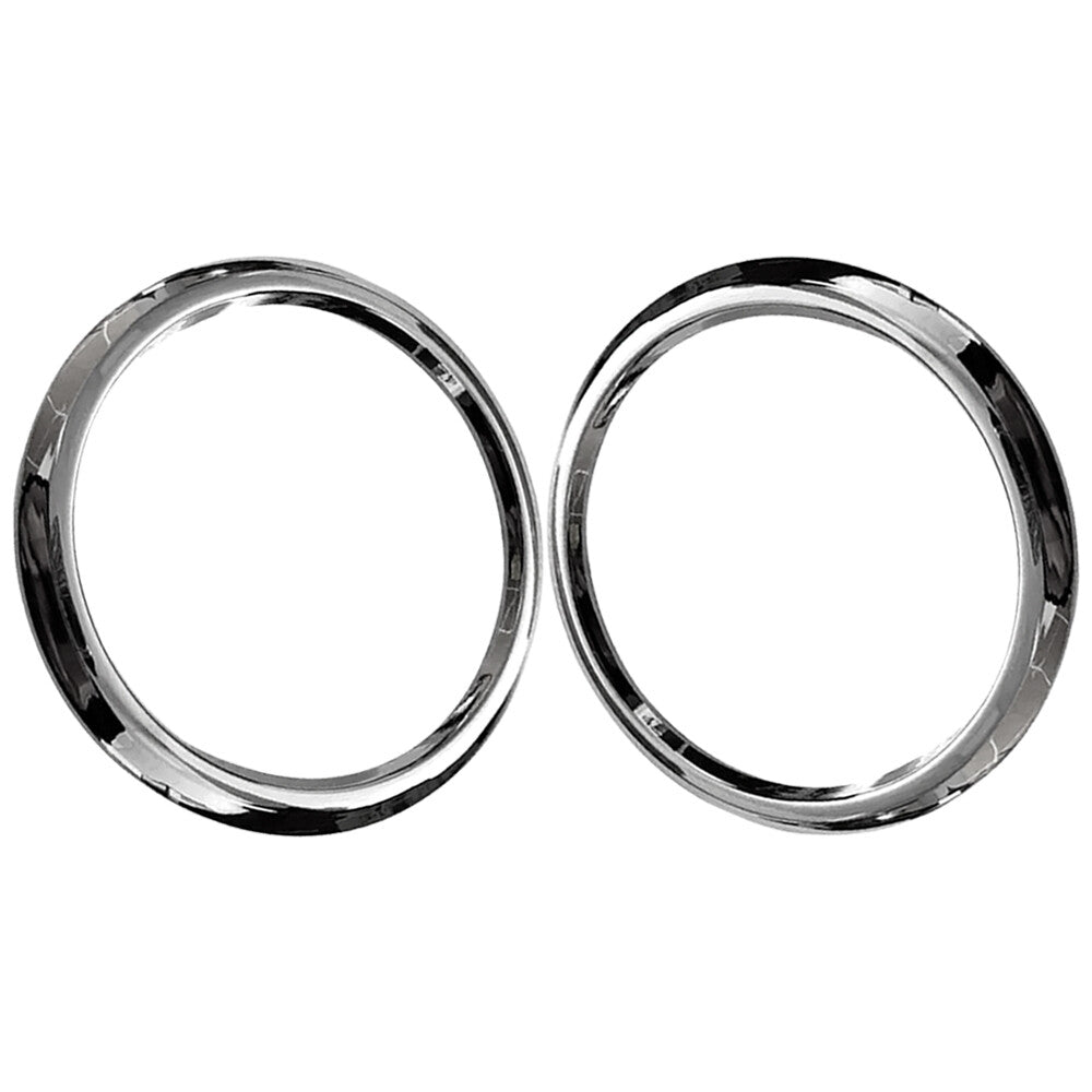 2Pcs Front Fog Light Lamp Ring Chrome Frame 670065940 Fit For 2018-2020 Levante
