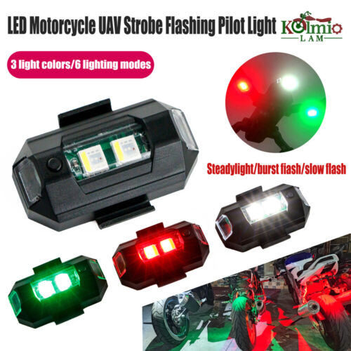 Fit For CBR600/900/1000 LED Strobe Warning Light Flashing Emergency Signal Lamp