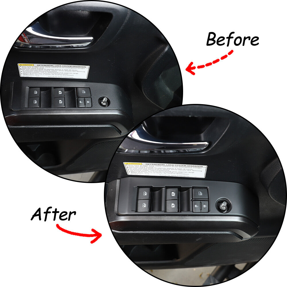 Red ABS air conditioner blade cover decoration suitable for Toyota Tacoma 2016-2022