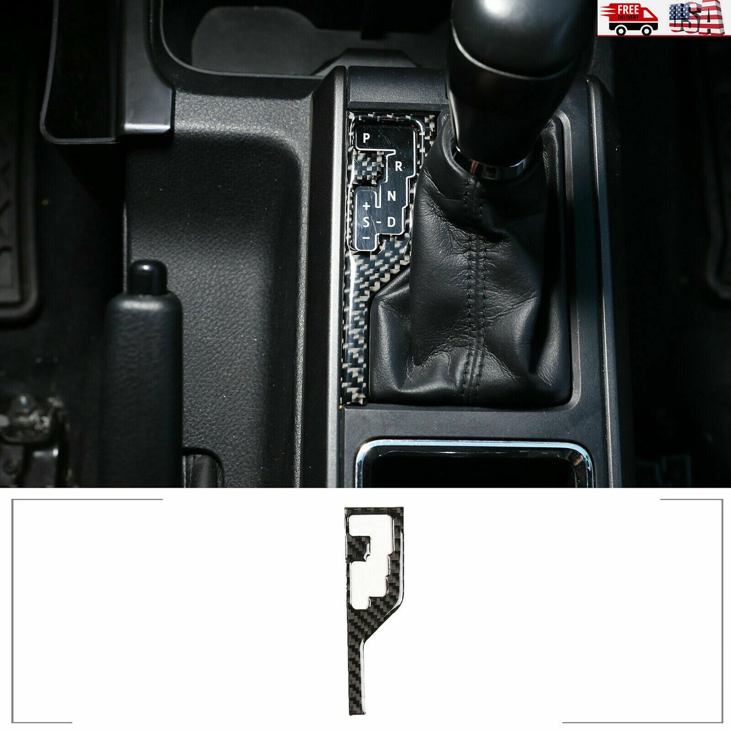 Carbon fiber exterior door cup trim shell for Toyota FJ Cruiser 2007-21