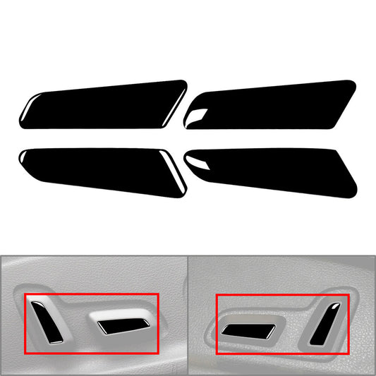 Piano Black for Seat Adjustment Button Cover Trim fits for Audi A4 B9 RS4 A5 S4