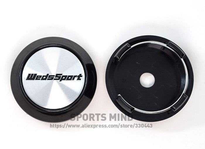 4x64mm Weds Sport Badge Wheel Center Cap Hub Cap Edge Cap Badge Silver TE37