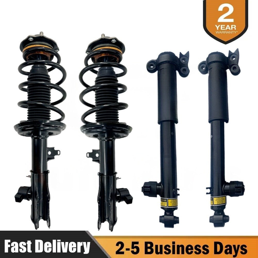 Front LH+RH Shock Strut Assys with electronics for Lincoln MKS 3.5L 3.7L 2013-2016.