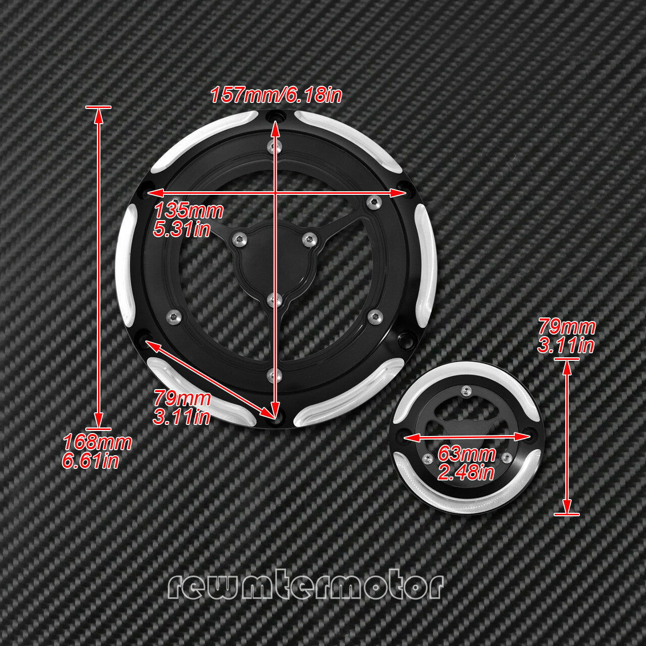 Chrome 6 Holes Derby Cover Timing Timer Covers Fit for Harley Sportster 04-2017