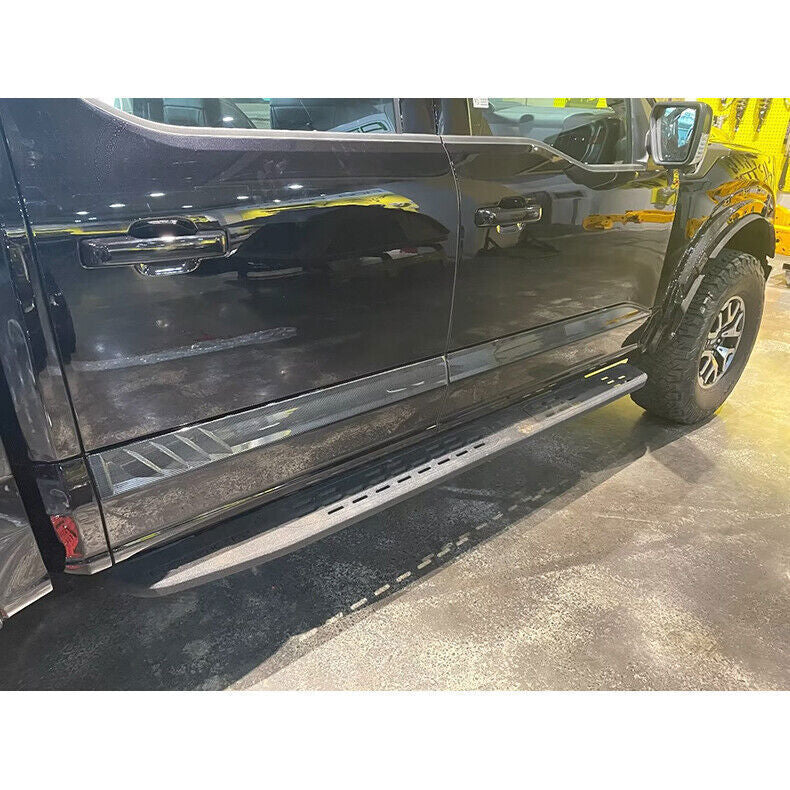 for Ford F150 2021-2023 Carbon Fiber Look Side Door Body Guard Strip Cover Trim