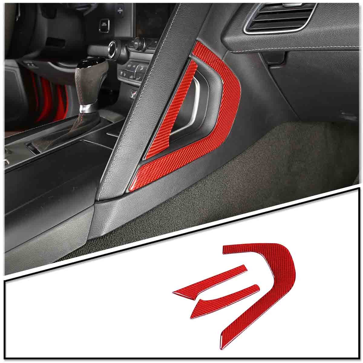 ABS carbon fiber exterior rear mirror trim for Corvette C8 2020 - 2023