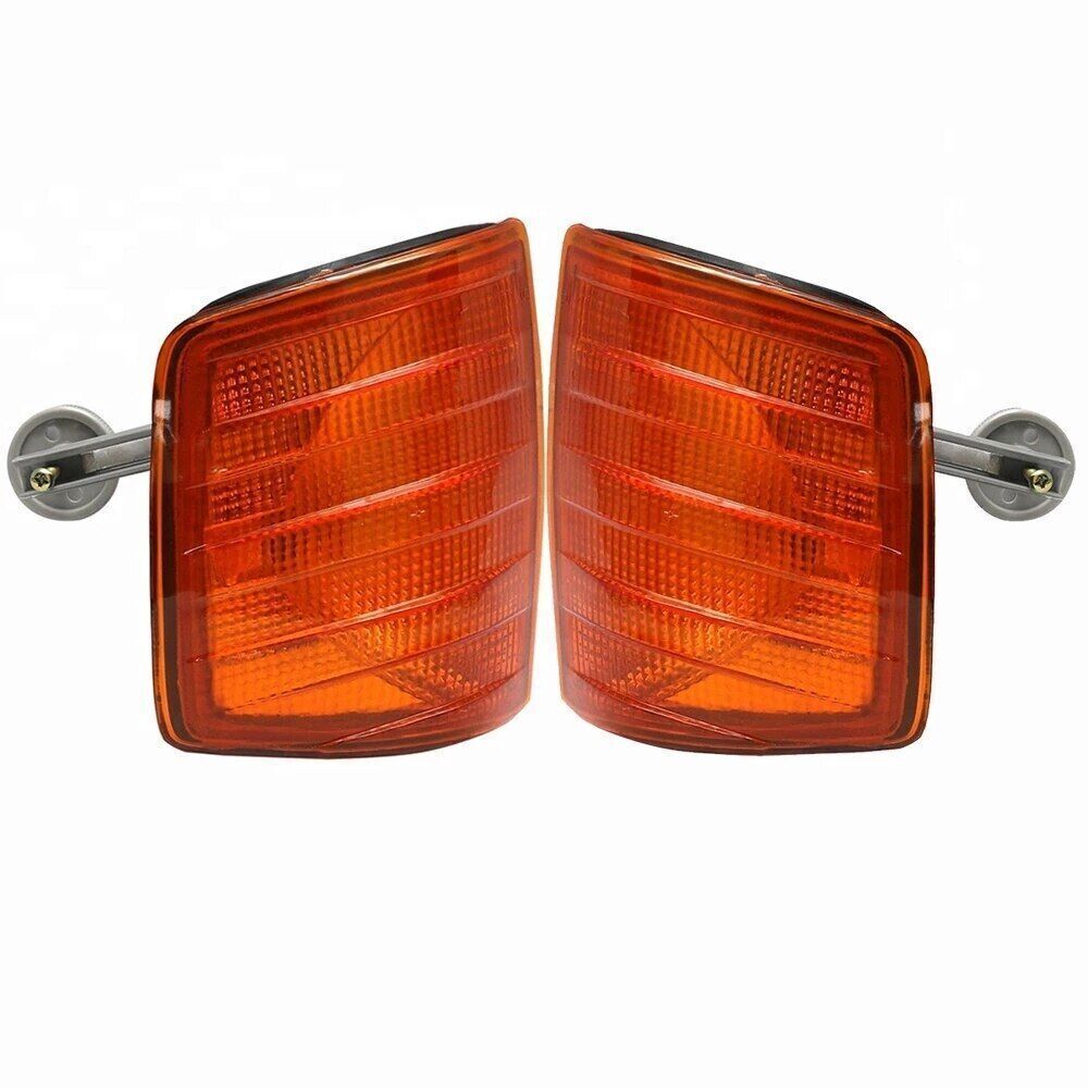 2pc for Mercedes-Benz W201 E200 E220 Corner Lamp Turn Signal Lamp Housing Yellow