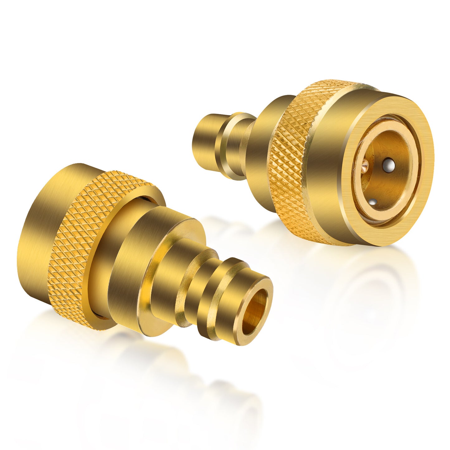 Adjustable R134A to R1234YF Quick Couplers Kit Adapter High Low Side Connection