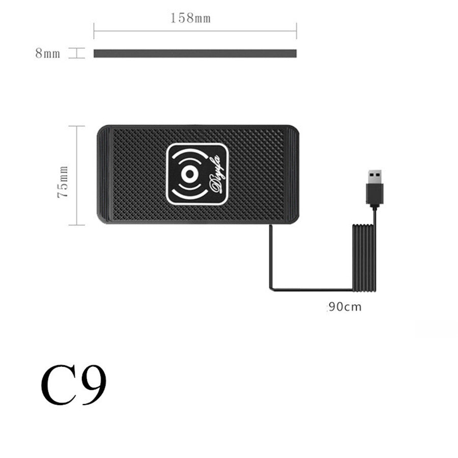 Wireless Charger Car Dashboard Phone Holder Mat For Apple iPhone 13 14 Samsung