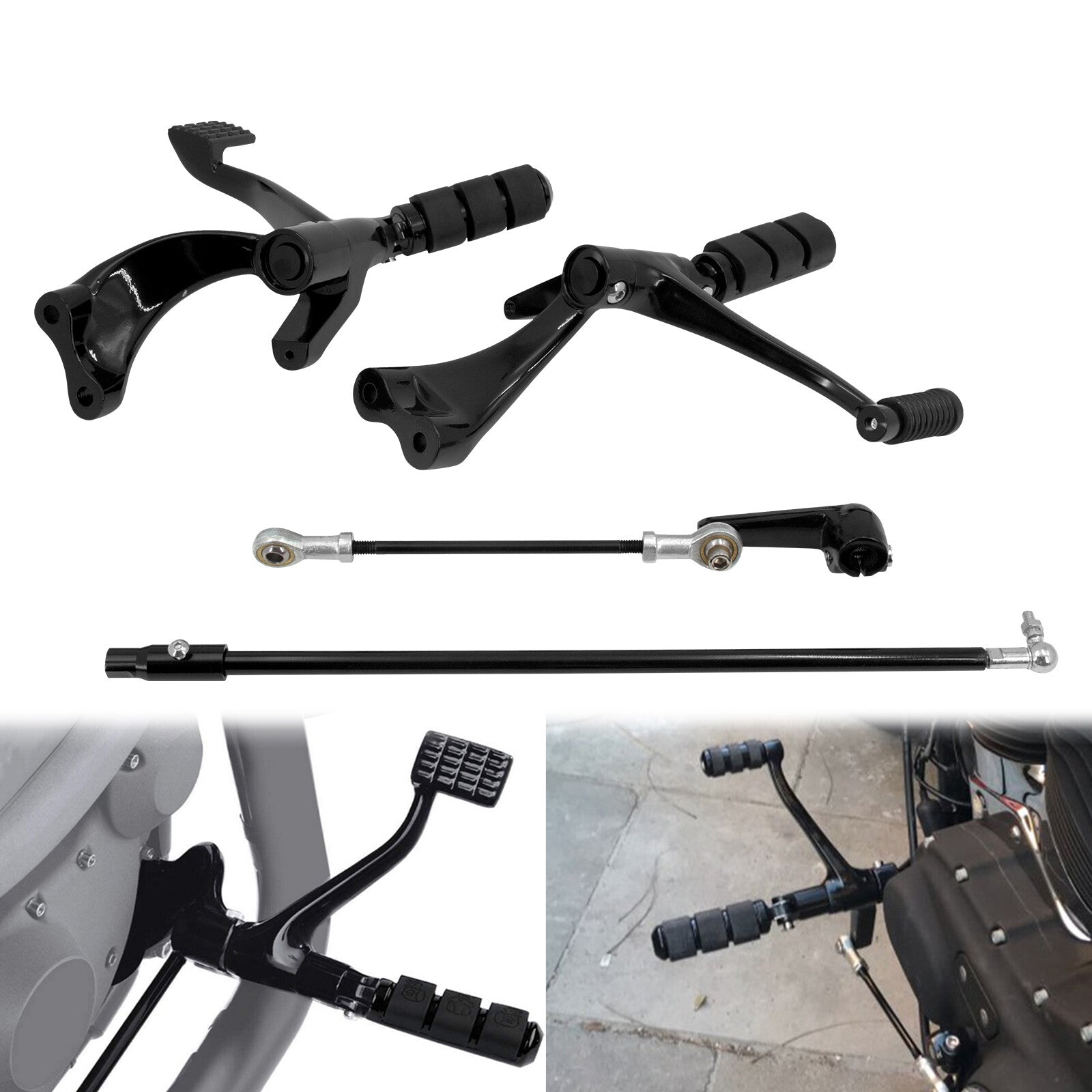Forward Controls Foot Pegs Linkages Levers for Harley Sportster 883 1200 14-22
