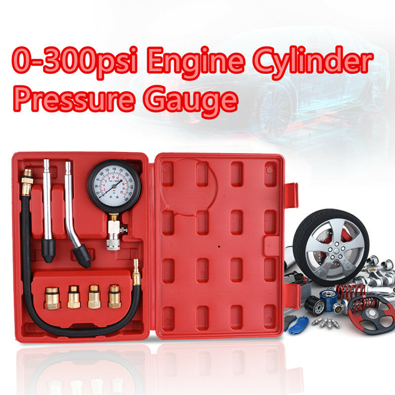 CarGasoline Engine Compression Petrol Cylinder Automobile Pressure Gauge Tester