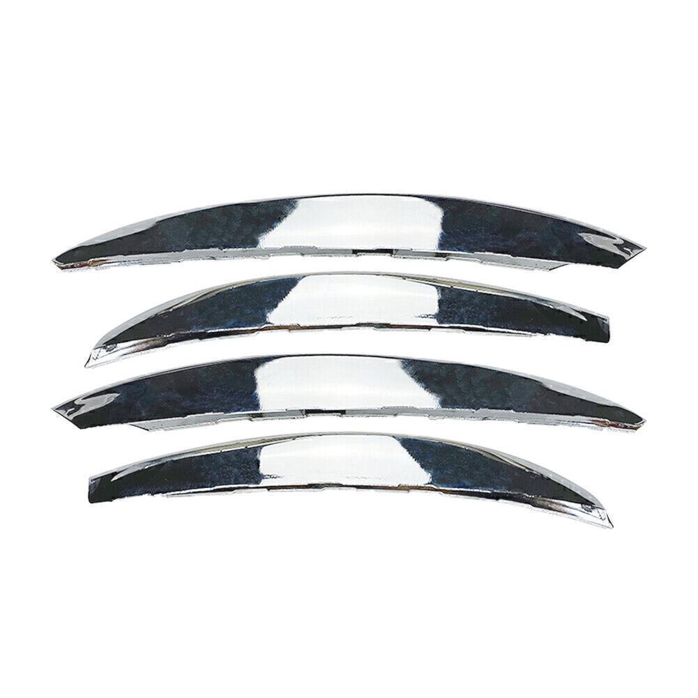 for Benz C-Class W206 Chrome Front Bumper Splitter Fins Body Spoiler Canards