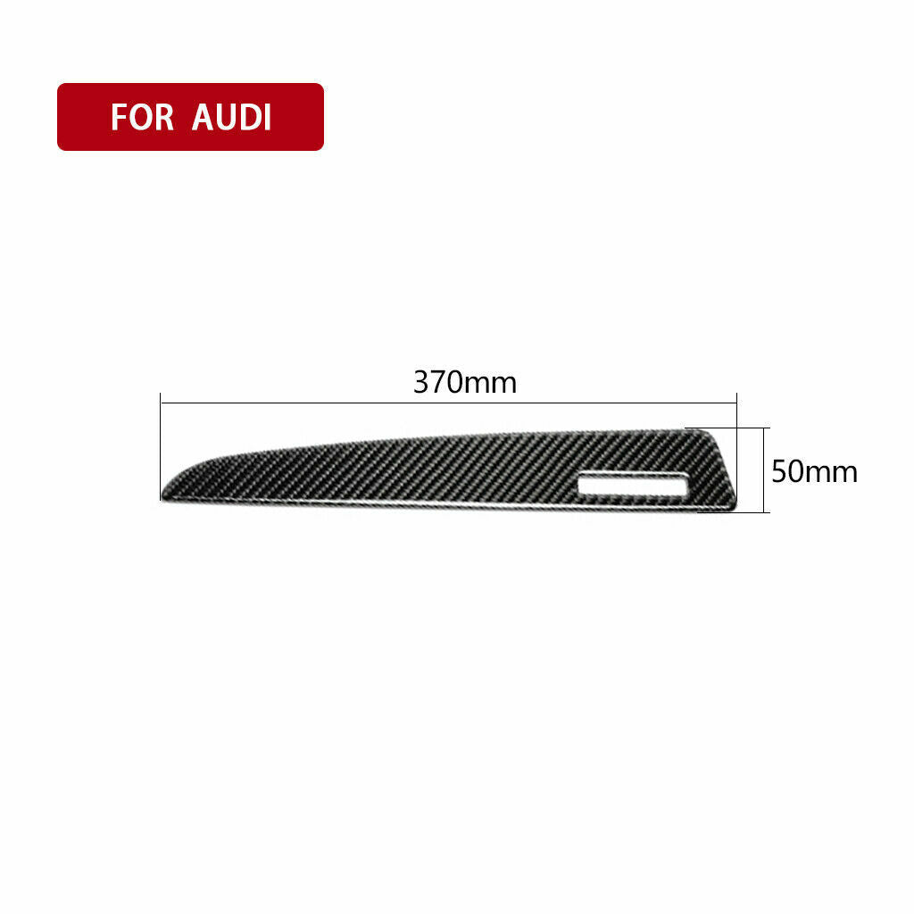 Carbon fiber passenger side dashboard trim cover for Audi Q5 (2010-18)