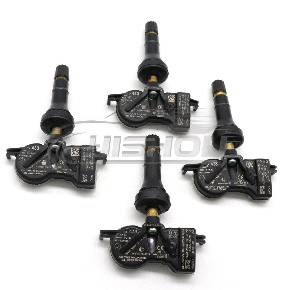 4PCS NEW for DODGE for JEEP TPMS TIRE PRESSURE SENSOR SENSORS 68252493AB 68105280AF