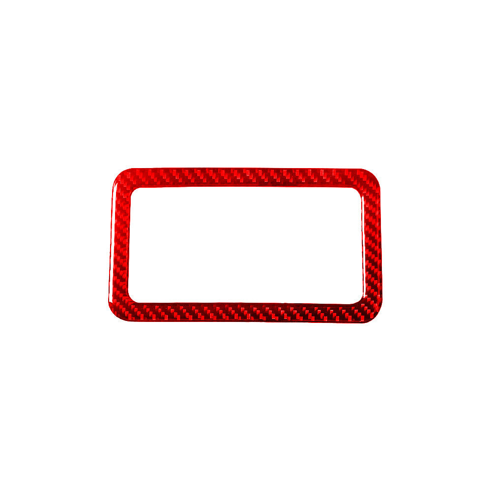 Red Carbon Fiber Rear Light Outer Frame Trim For Silverado/tahoe/ for sierra 2007-14