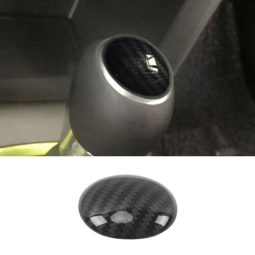 for Hyundai Kona 2018-2022 Carbon Fiber Console Gear Shift Knob Cover Trim Cap