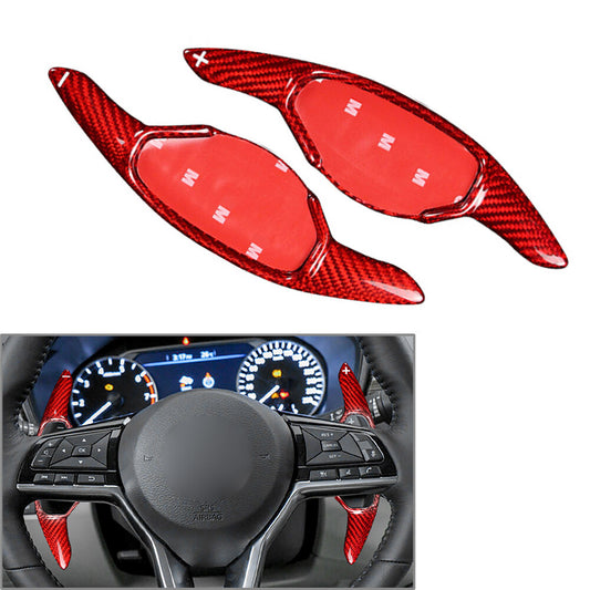 2¢ªLenkradschaltwippe f¨¹r for Nissan Teana Altima 2019¨C2020 Kohlefaser rot