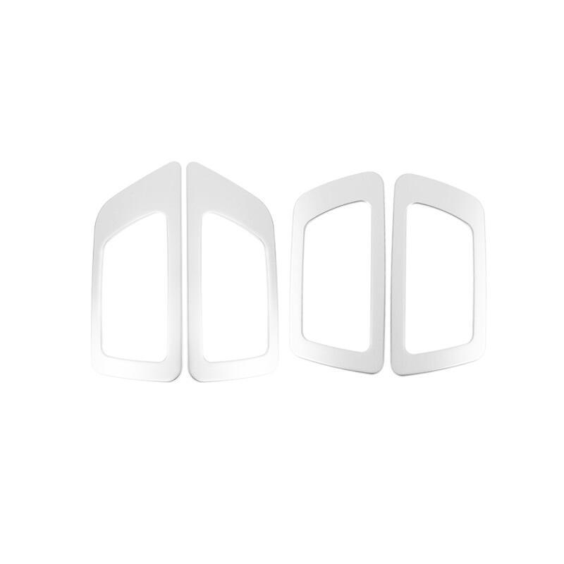 Silver Steel Inner Door Handle Frame Trim 4pcs for Toyota Highlander 2014-2019