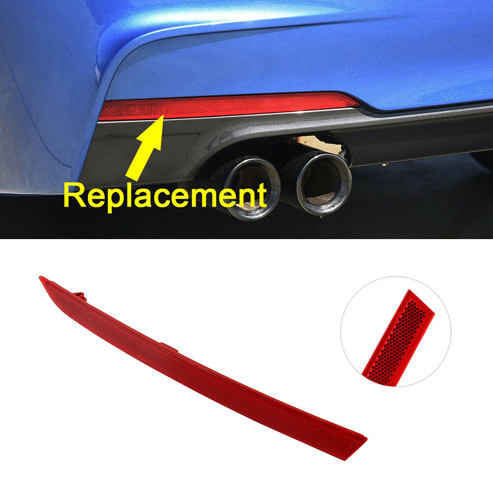 Bumper Marker Reflector Red Left Rear Fit for BMW 3-Series F30 F31 M Sport 328i 335i