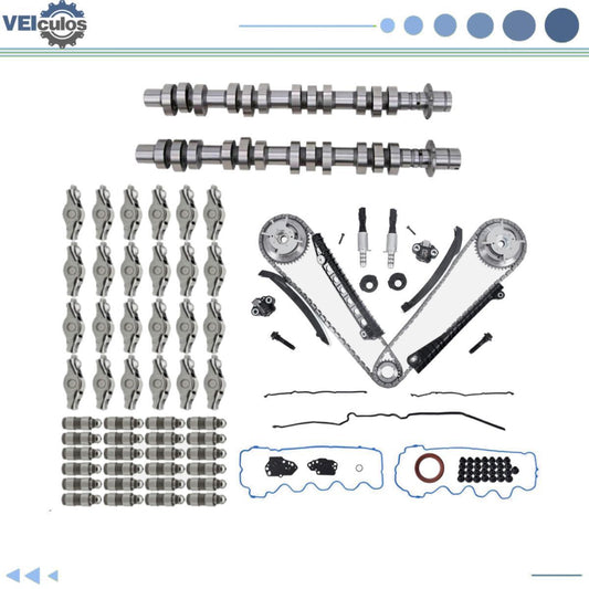 Camshafts Lifters Rocker Arms Timing Chain Kit For 2007-2008 for Ford F150 5.4L